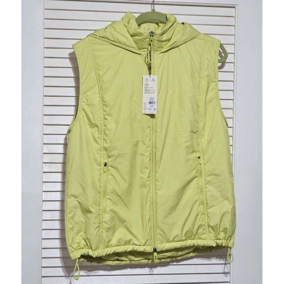 NWT Calia Women's Light Green Hooded Puffer Vest Packable Zipper Size L 2894 - Picture 11 of 13